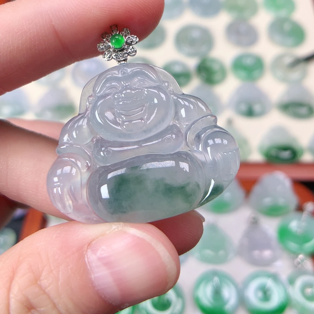 翡翠未镶嵌颈饰吊坠