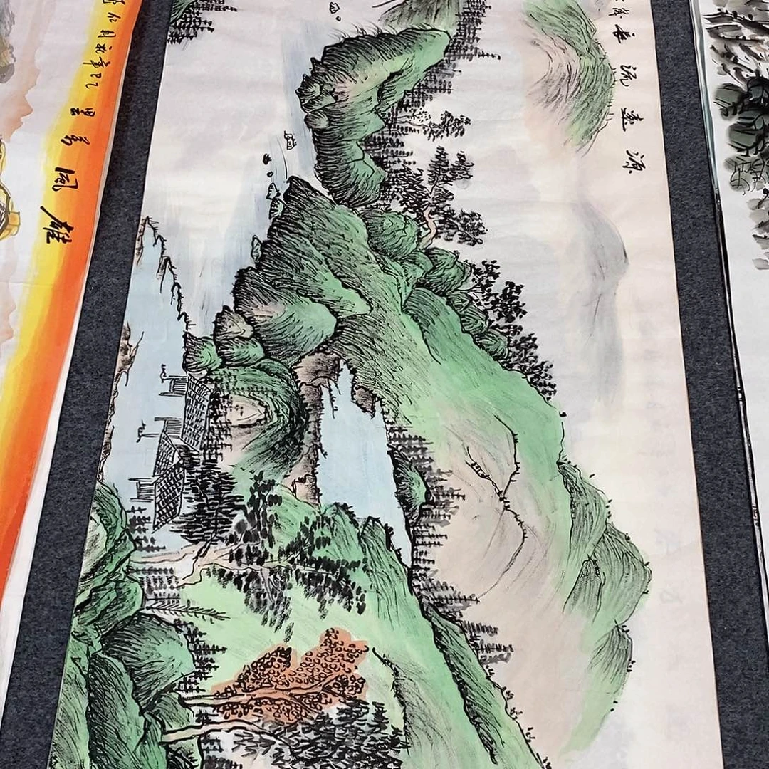 国画纯手绘画12345