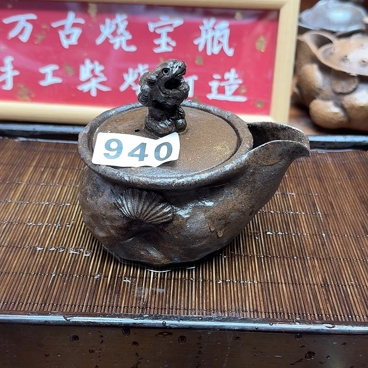 纯手工制作粗陶茶具
