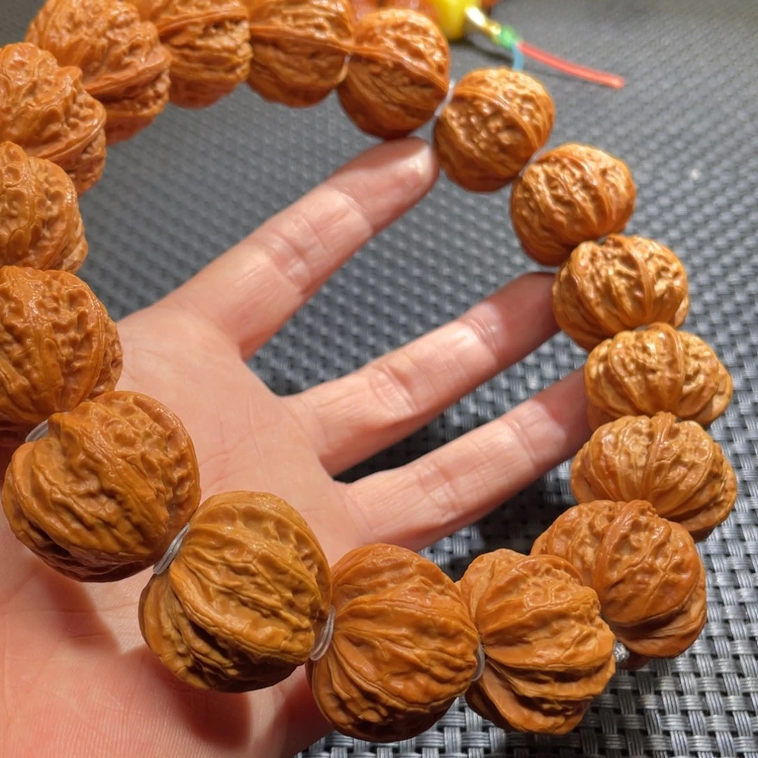 文玩核桃手串李**_核桃