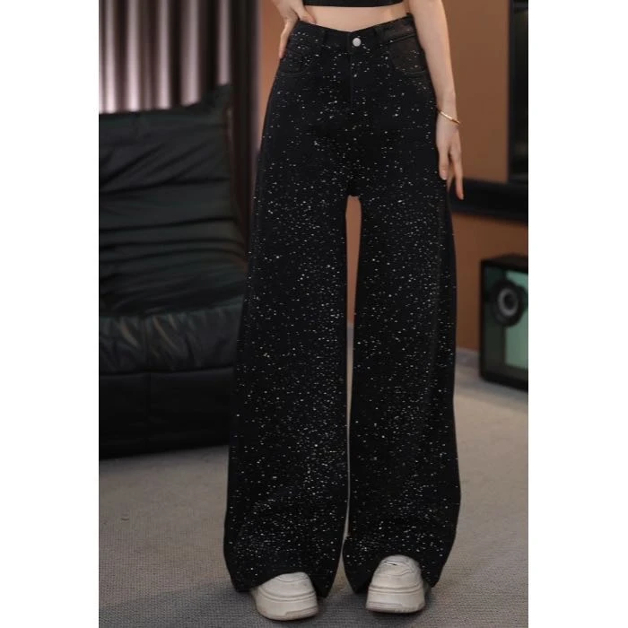 JUDIAN-漫天银河亮闪牛仔裤8jd700300