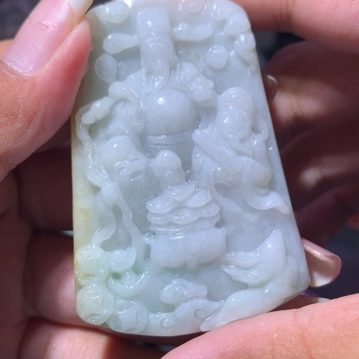 翡翠未镶嵌颈饰保真天然a货翡翠