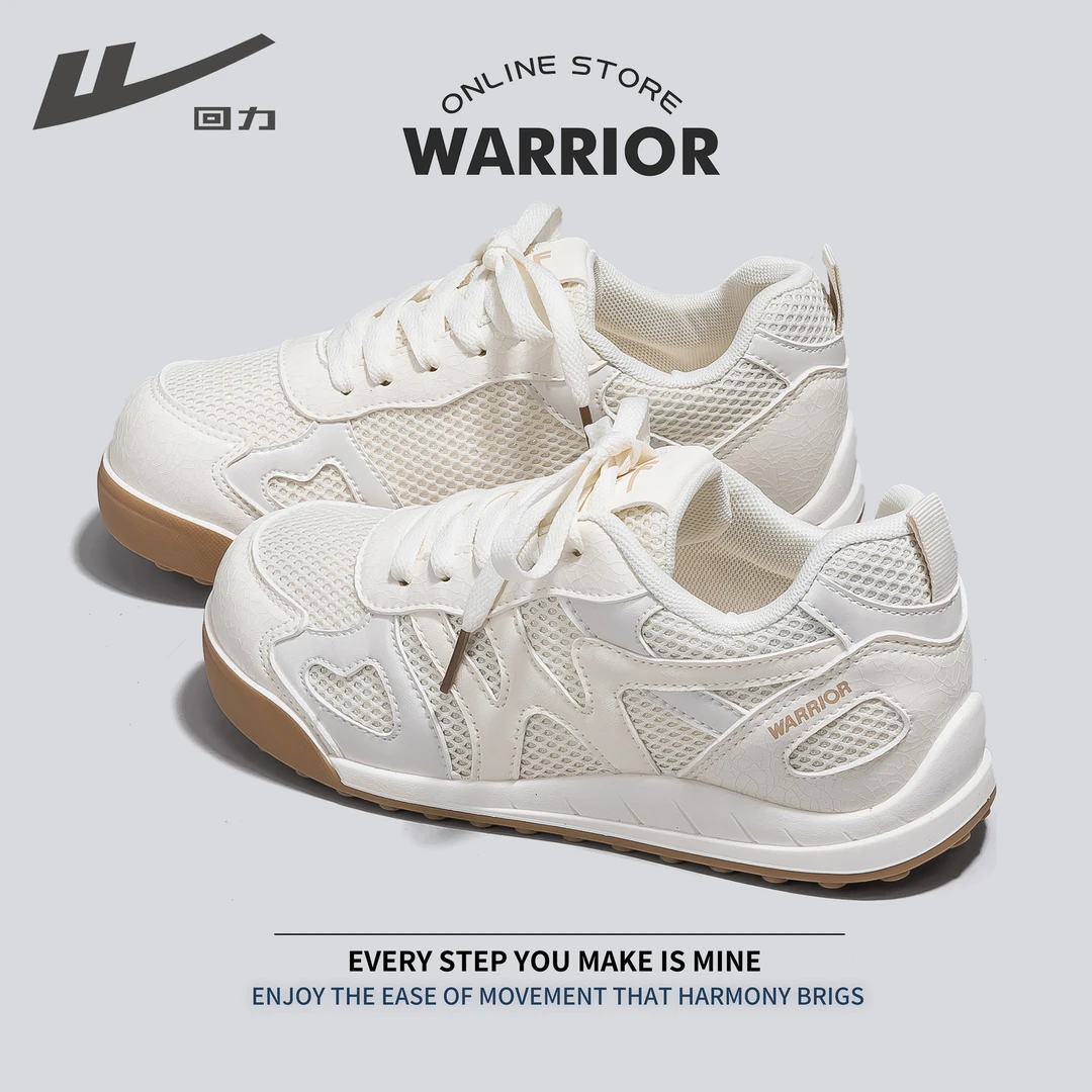 回力轻便德训鞋网面百搭耐磨轻便运动鞋2025秋季新款透气防滑女鞋