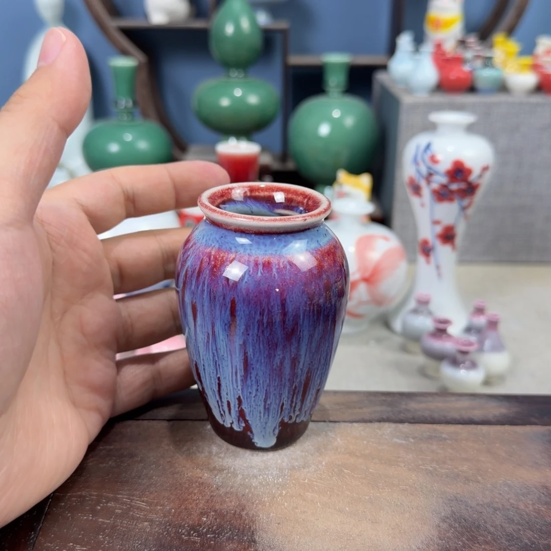 陶瓷手工小花器摆件