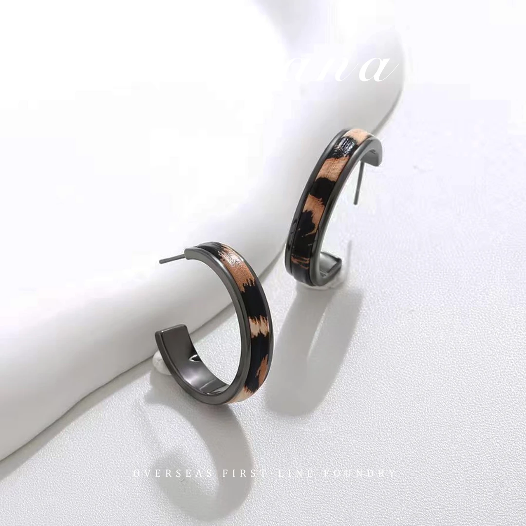 G0274 简约百搭轻奢纹理耳环