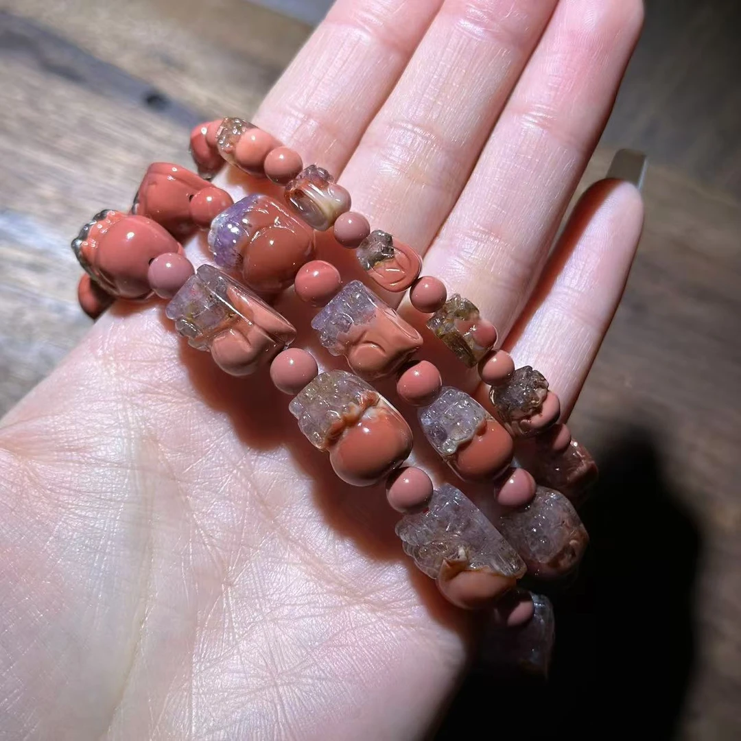 SJ0473 极光水晶雕刻貔貅造型手链 多样性发其一