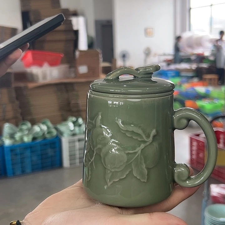 龙泉云间青瓷小米茶器