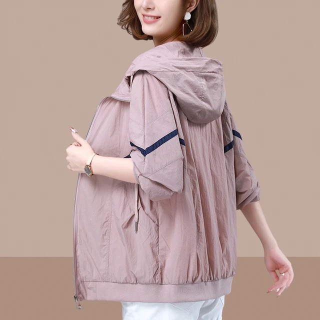 防晒衣女款夏季2025新款时尚薄款户外透气百搭防晒服短款上衣外套