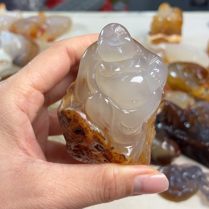 玛瑙/玉髓未镶嵌吊坠(不含链)