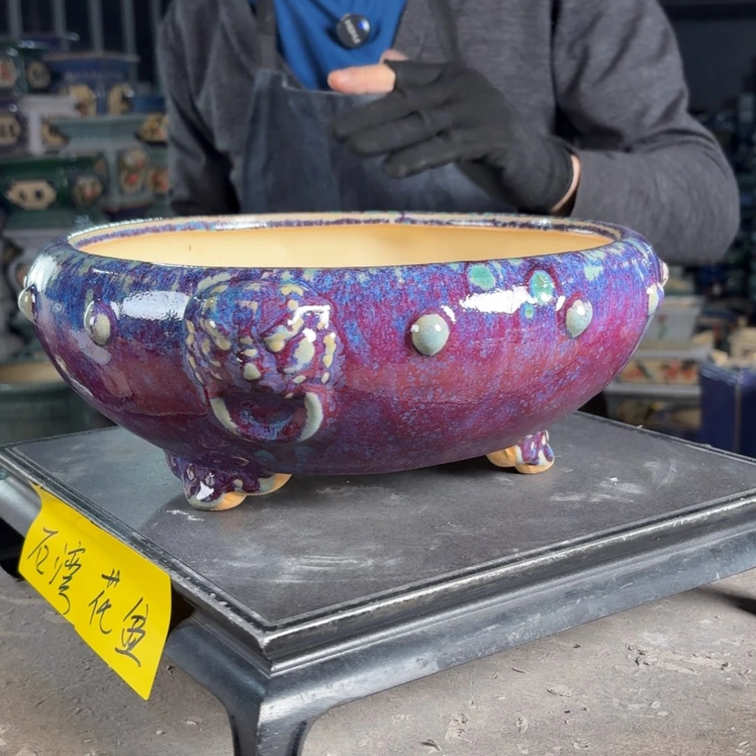 一风堂石湾花盆 内25*8