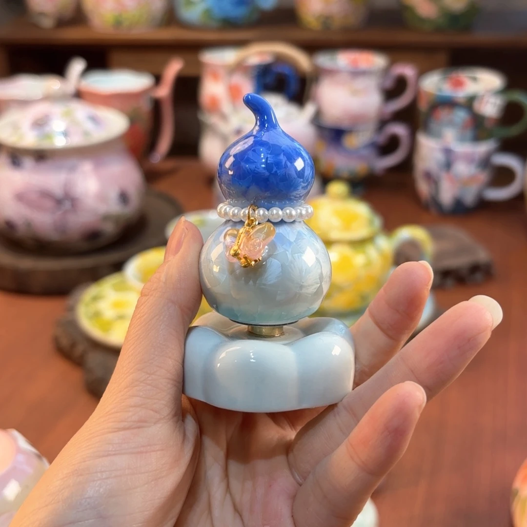 景德镇手绘高温釉下彩陶瓷茶具