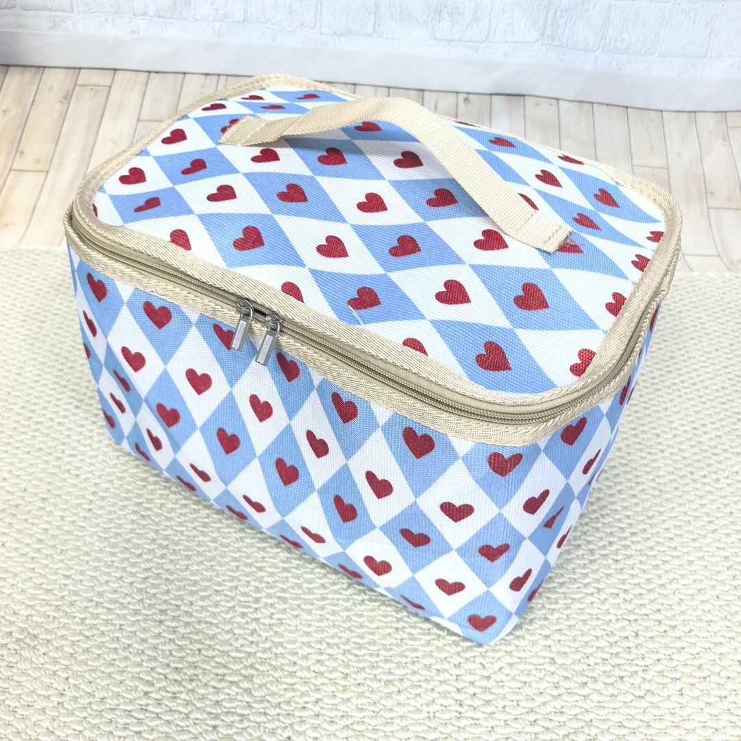 30升百字福双拉链带钢圈收纳箱防尘防水换季大容量储物箱可折叠