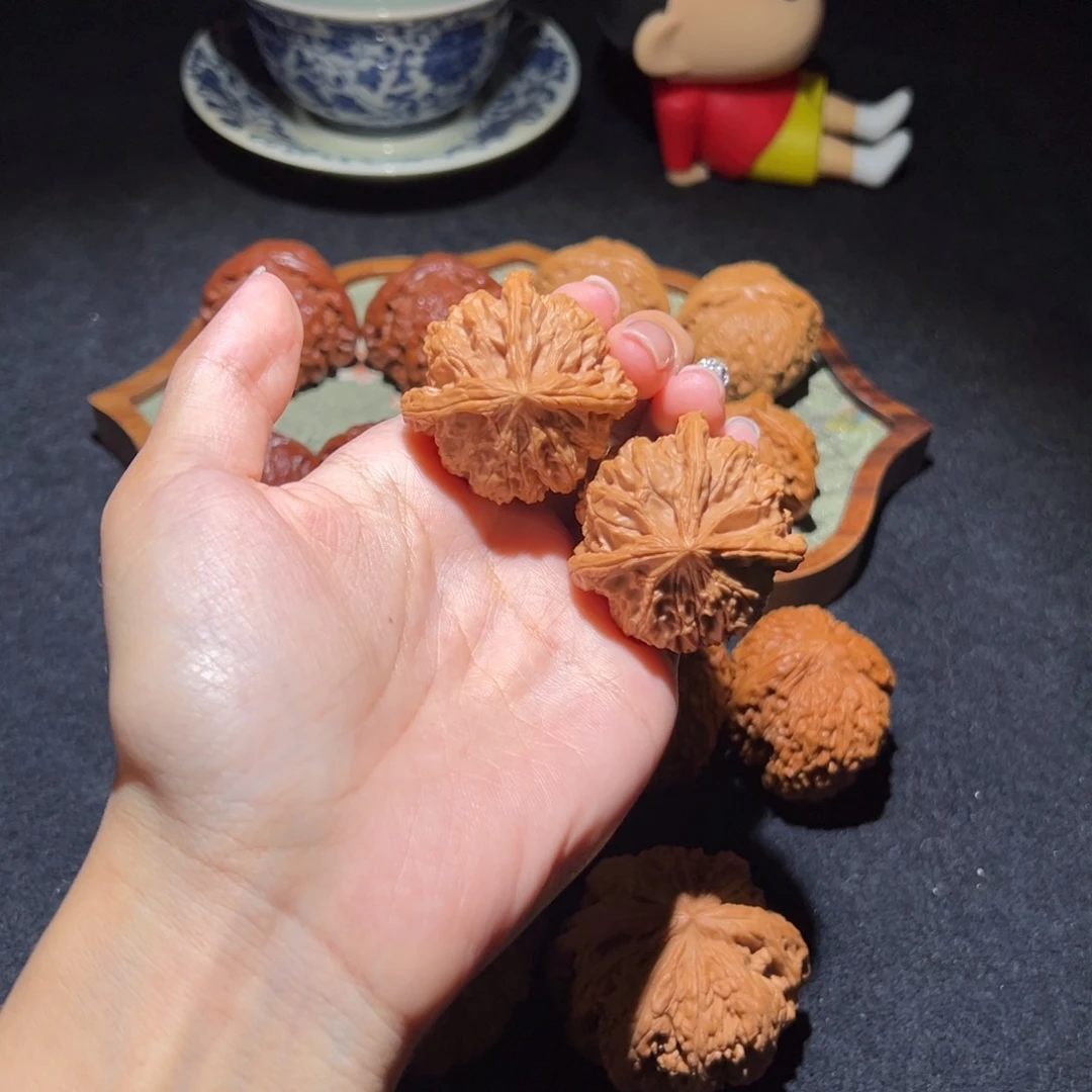 文玩核桃吊坠38+三棱