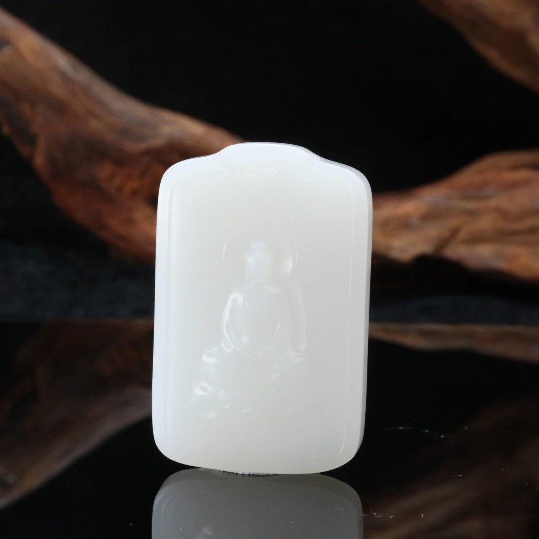 21和田玉羊脂白无相观音/101593上海嘉禾拍卖