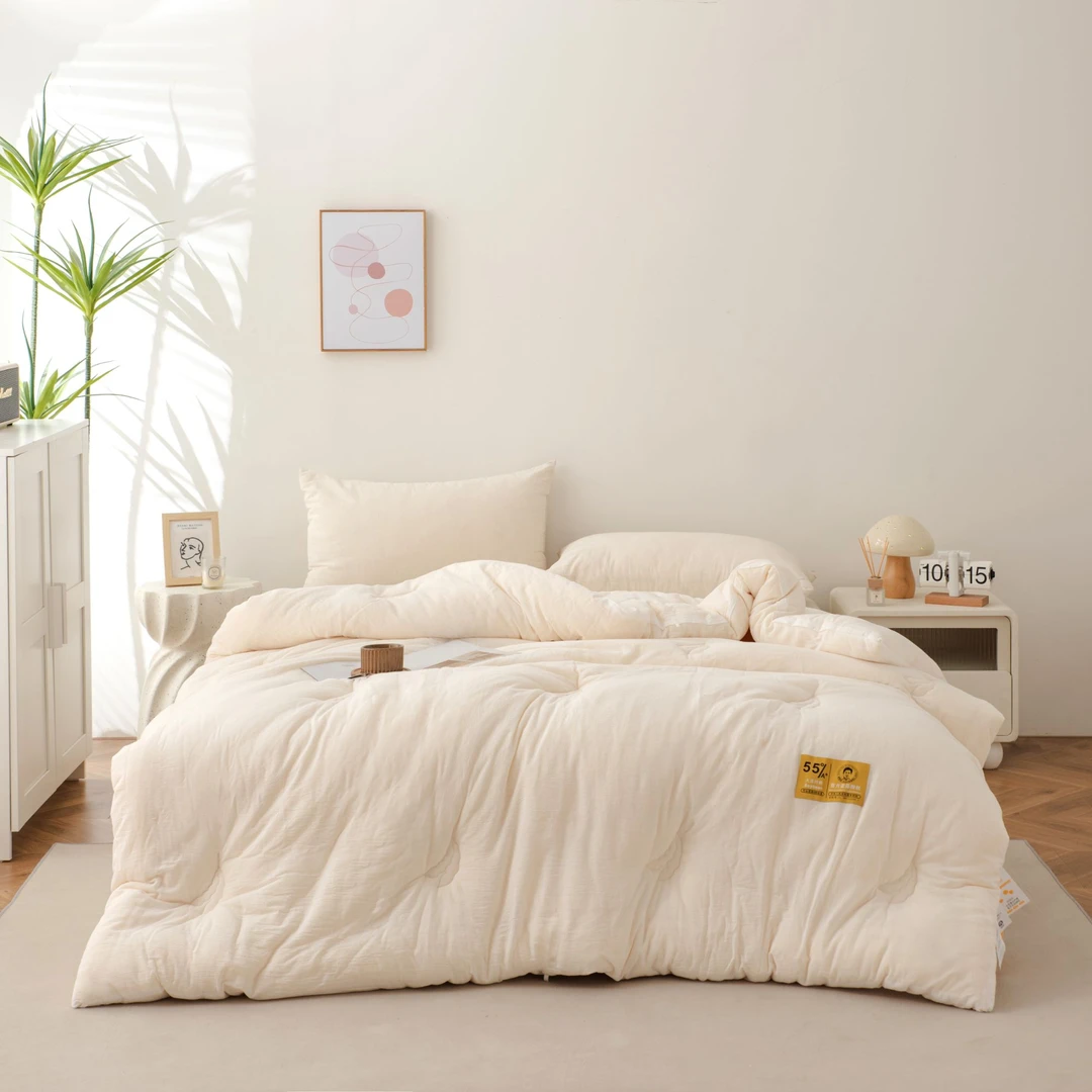 【A+母婴级】正品全棉大豆纤维被55%大豆纤维冬被子纯棉被芯子母被
