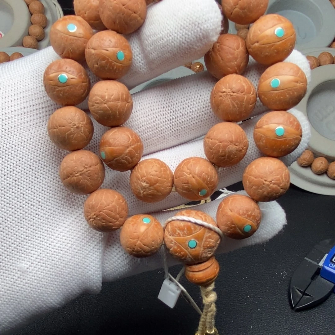 手串凤眼菩提精工蓝彩14mm