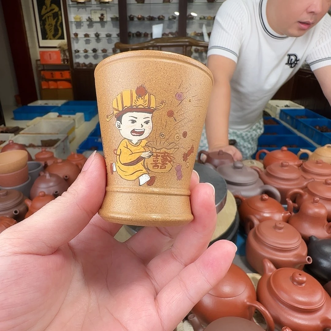 茶壶紫砂喜从天降