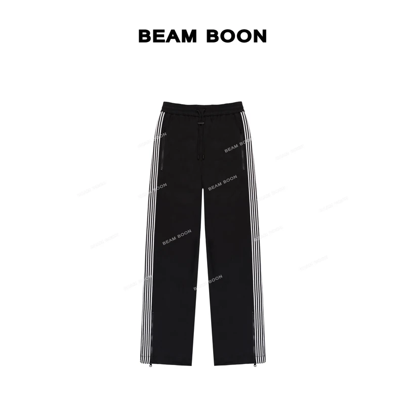Beam Boon|【秀场裤】高定黑科技抗菌防紫运动侧条抽绳休闲裤