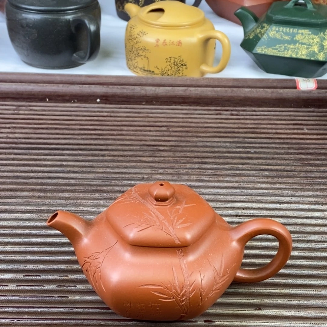 茶壶紫砂白6 六方仿古