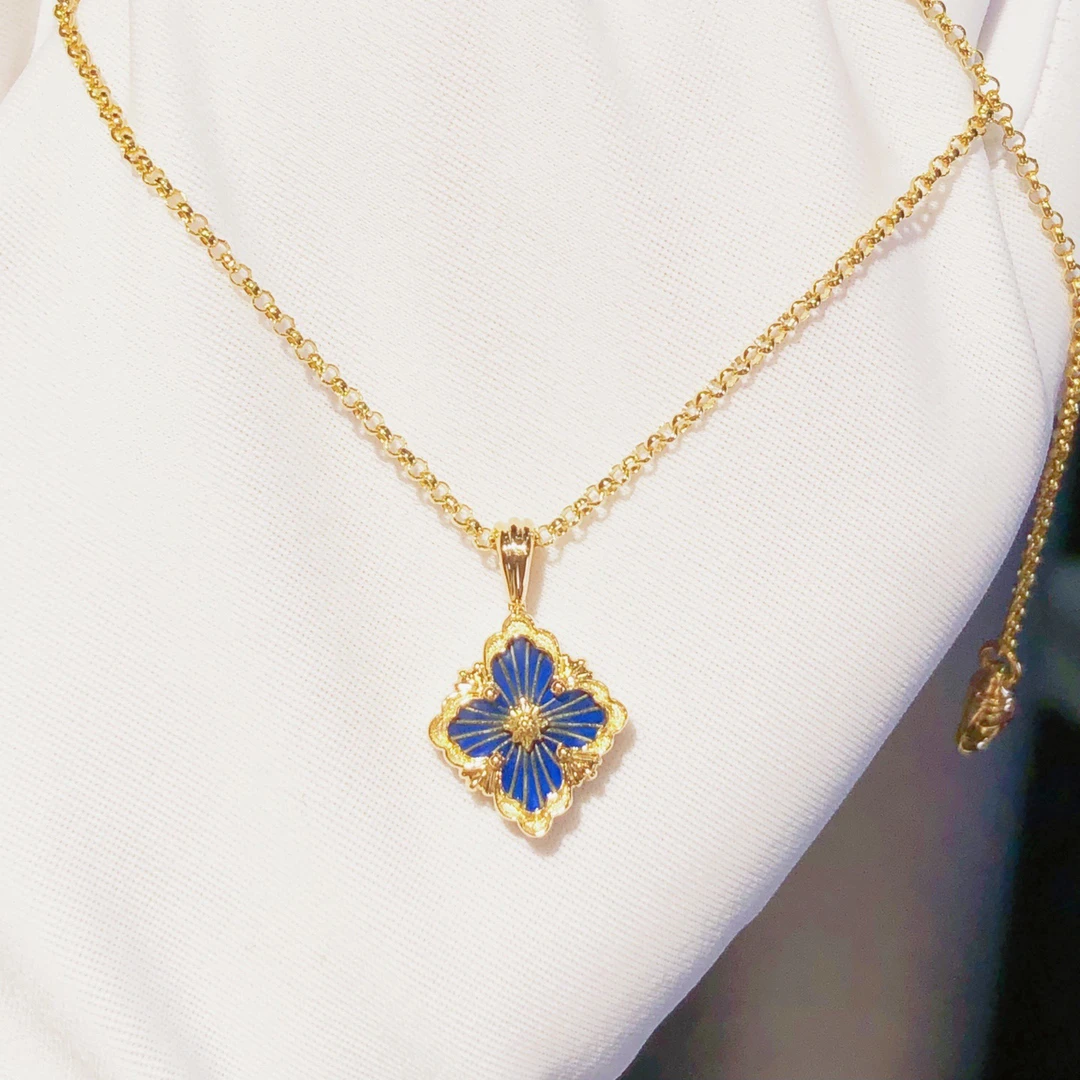 99新 BUCCELLATI/布契拉提 布契拉提歌剧院系列蓝色小号项链