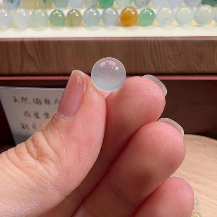 翡翠散珠天然缅甸翡翠A货卡8.5