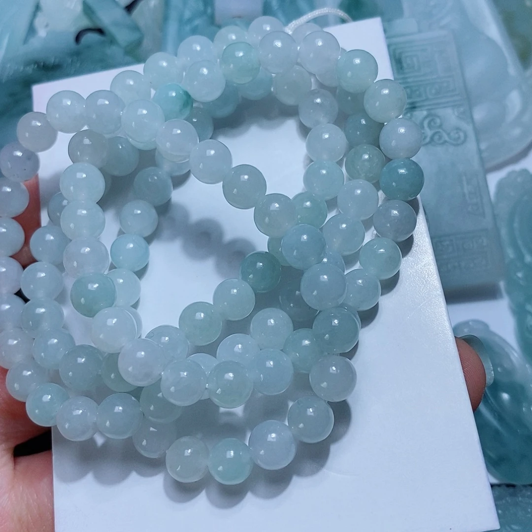 定制翡翠未镶嵌毛货付款后确认抛光