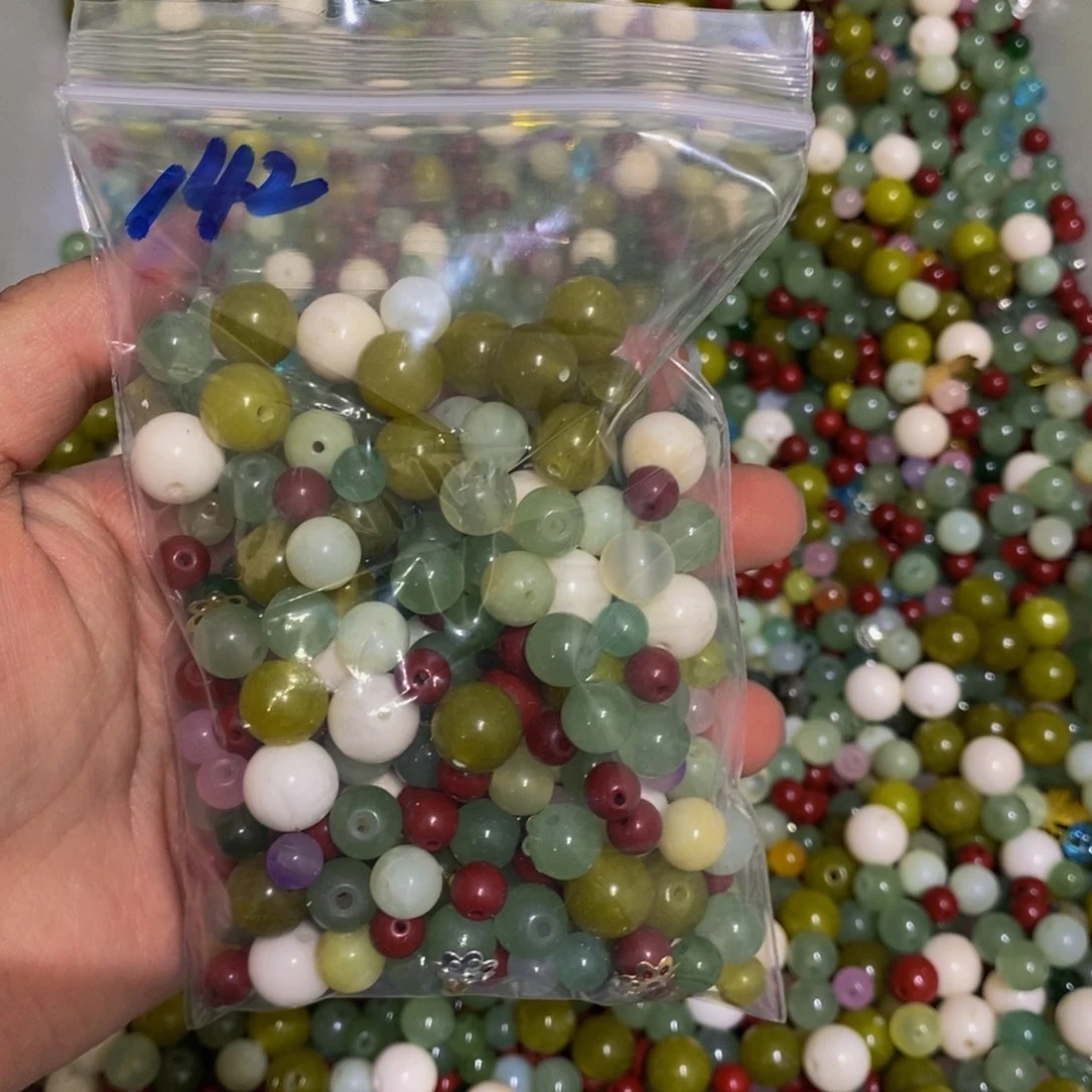 蛇纹石玉未镶嵌毛衣链142