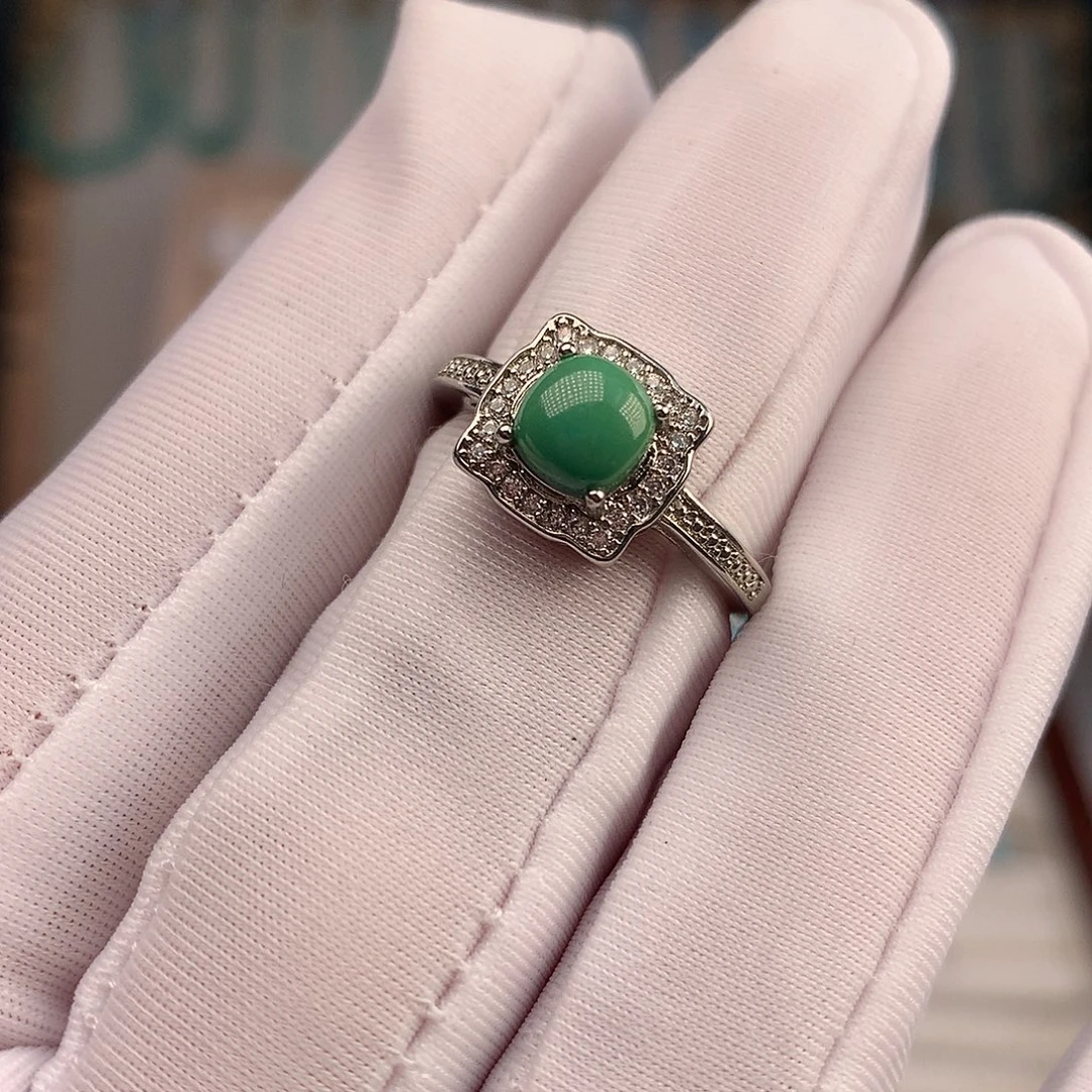 绿松石未镶嵌戒指