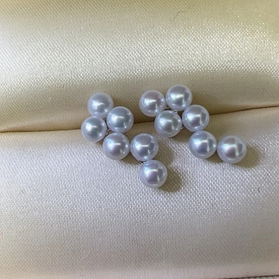 淡水珍珠耳饰银S925镶嵌