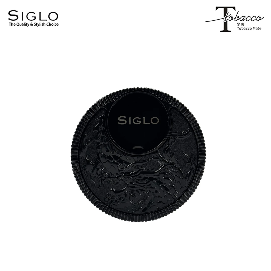 官方正品 香港Siglo 世纪圆形龙纹雪茄钻孔器黑色 奢华高端礼品