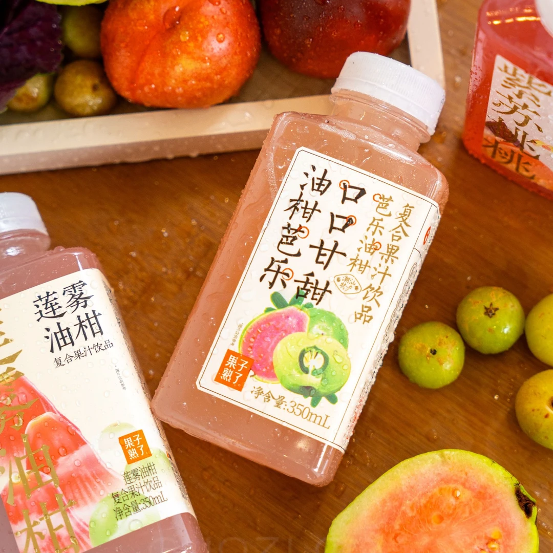 [拍即冷变杯]果子熟了油柑芭乐莲雾酸甜紫苏桃桃复合果汁350ml