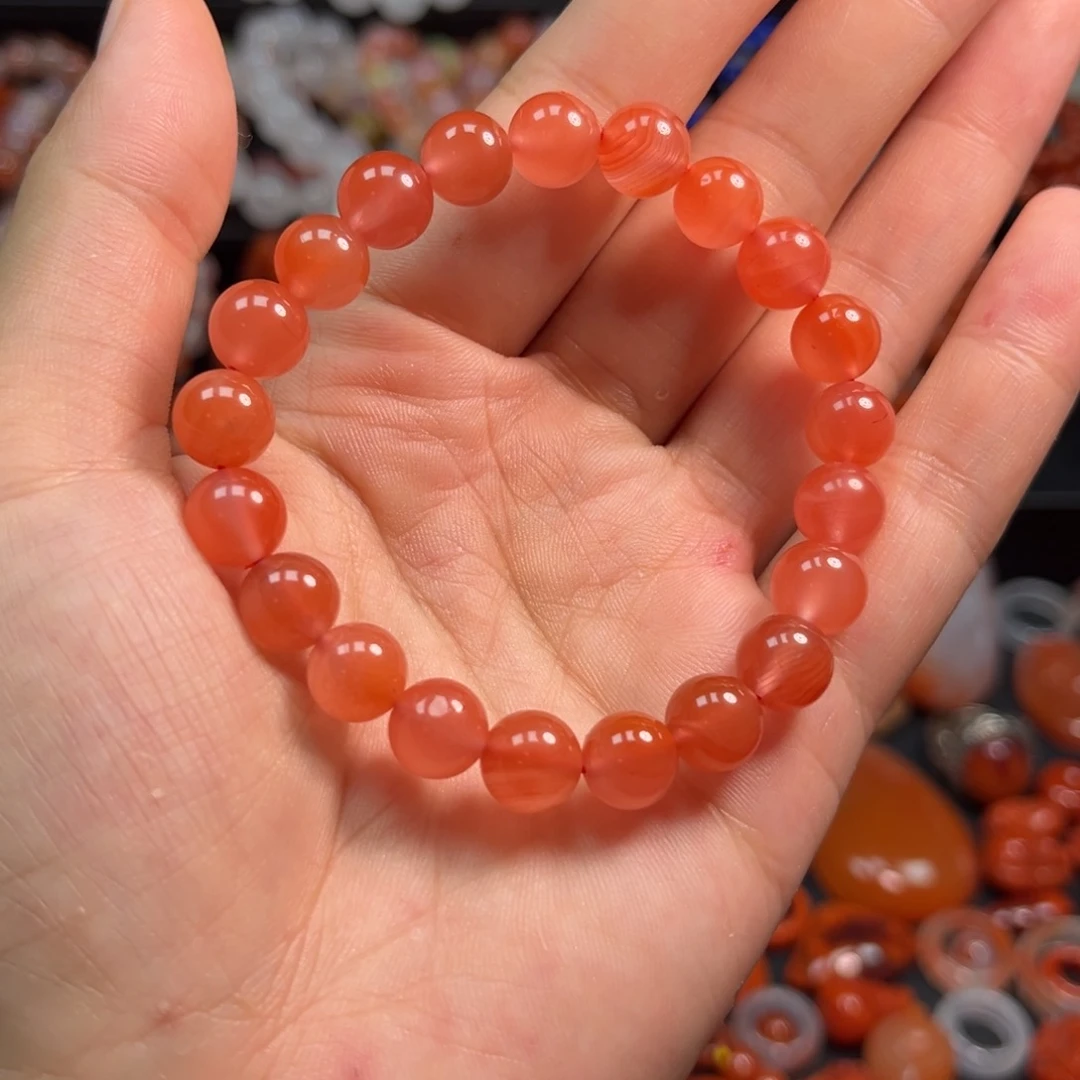 南红玛瑙手串9mm未镶嵌