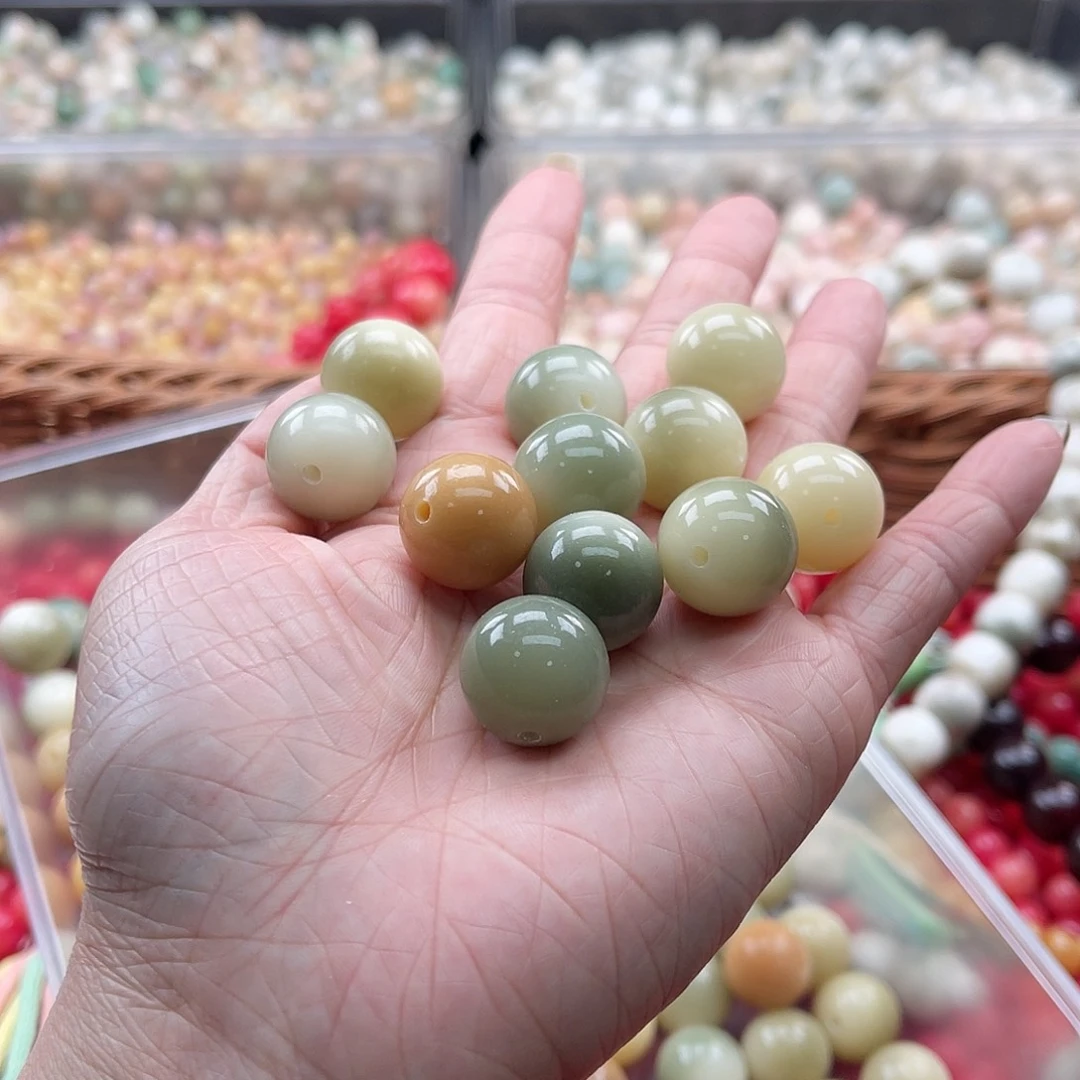 白玉菩提吊坠B/16mm/10+3颗微瑕