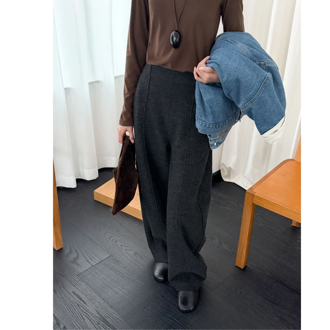 《新品上新》韩系直筒加厚加绒百搭秋冬休闲裤 92593