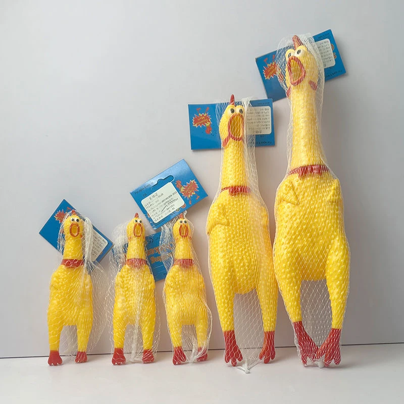 趣味惨叫鸡发泄玩具鸡尖叫鸡发声鸡挤压鸡新奇特玩具热卖互动宠物