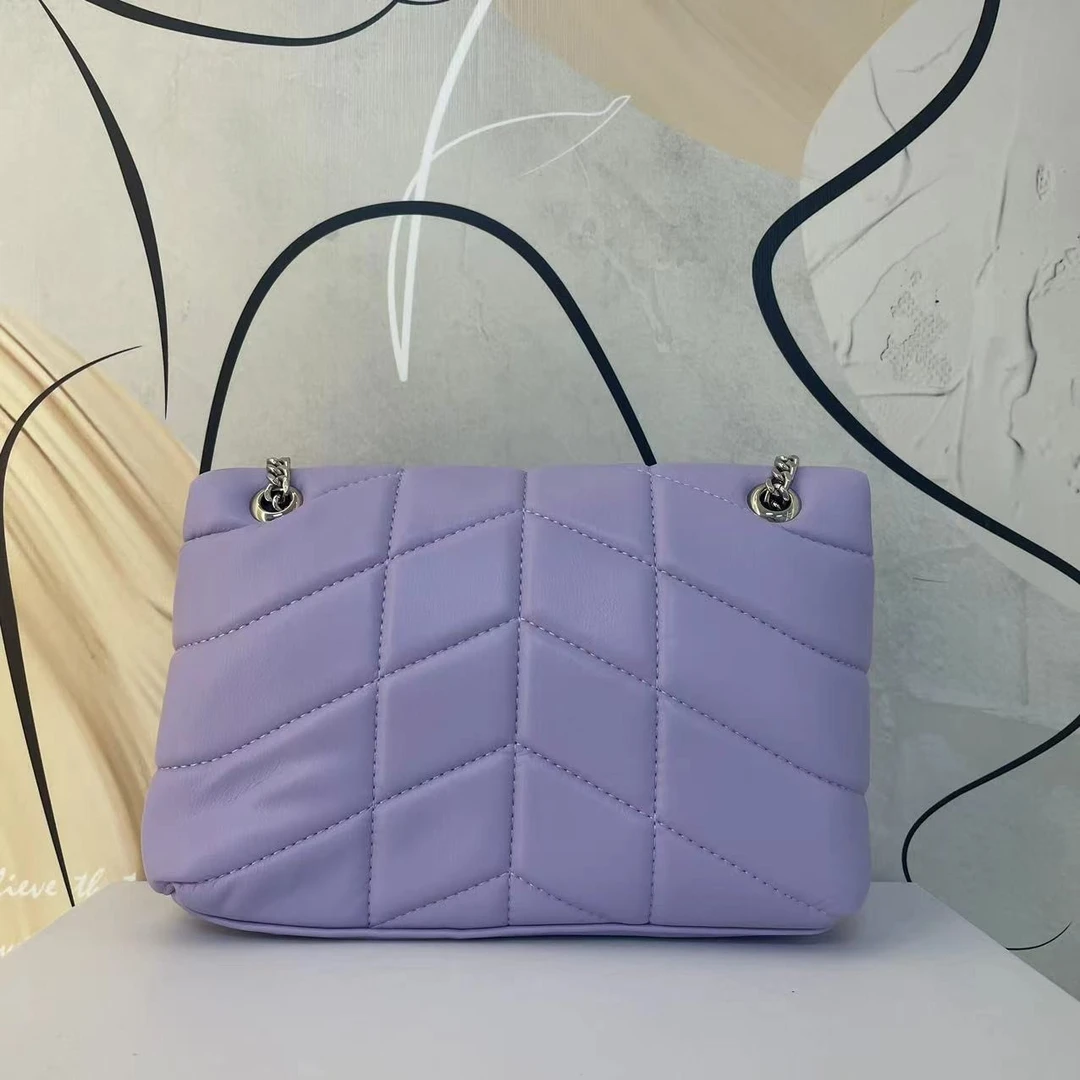 HM38325新款紫色云朵包链条单肩斜挎包-1