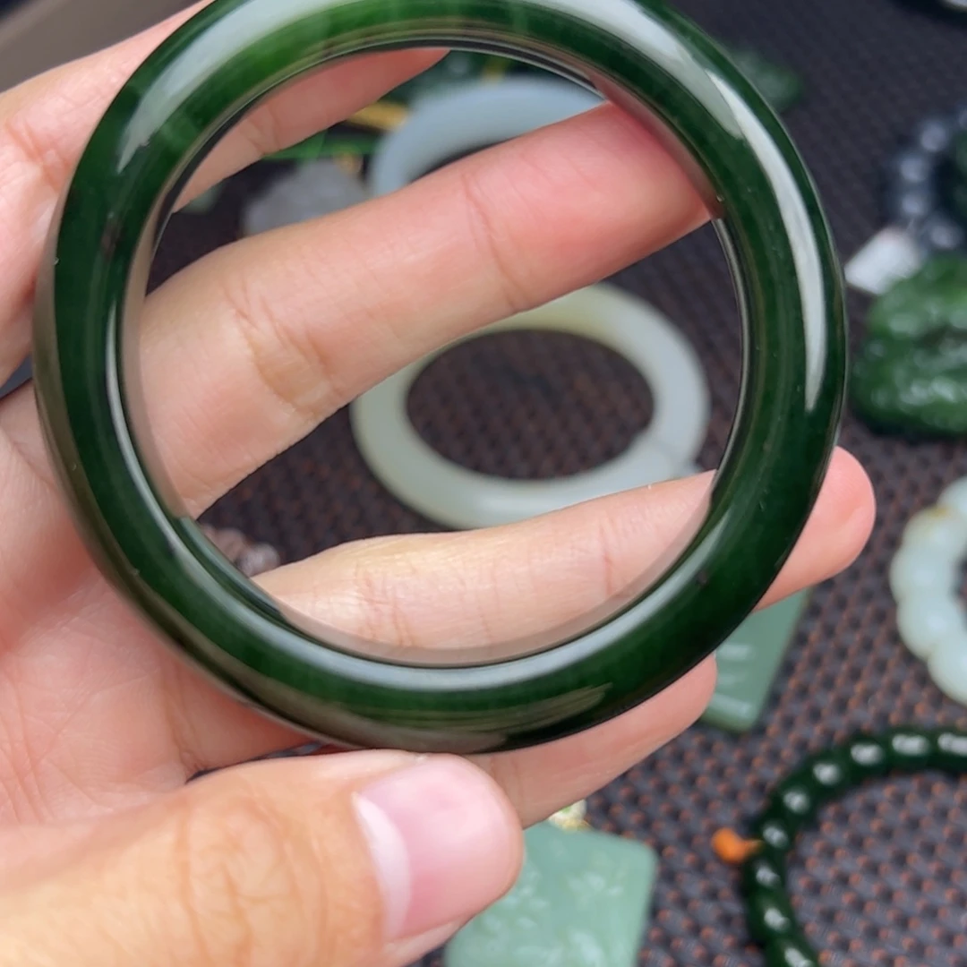 和田玉未镶嵌挂件55-56