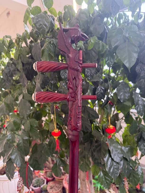 非洲小叶紫檀大凤琴杆扁杆二胡越胡高胡花鼓通用琴杆