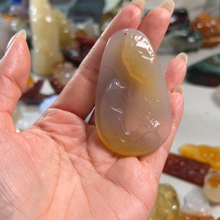玛瑙/玉髓吊坠(不含链)未镶嵌