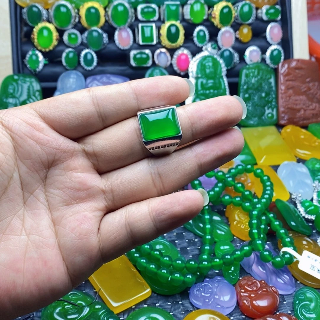 玛瑙/玉髓戒指合金