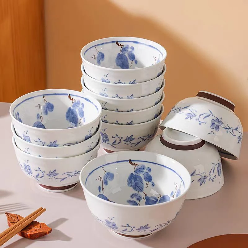 5寸釉下彩吉祥福禄米饭碗