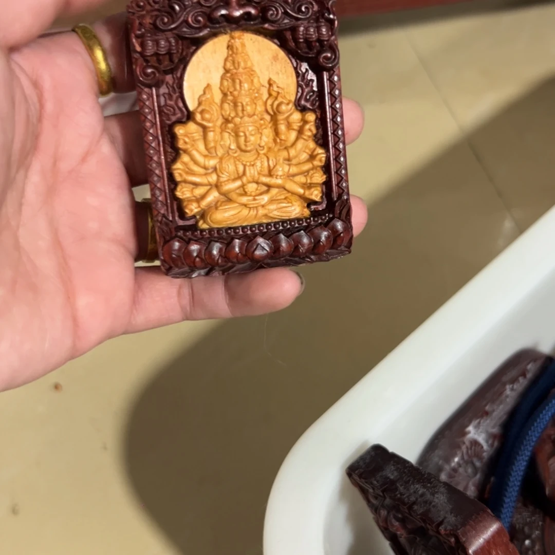 非洲紫檀（红花梨）无事牌