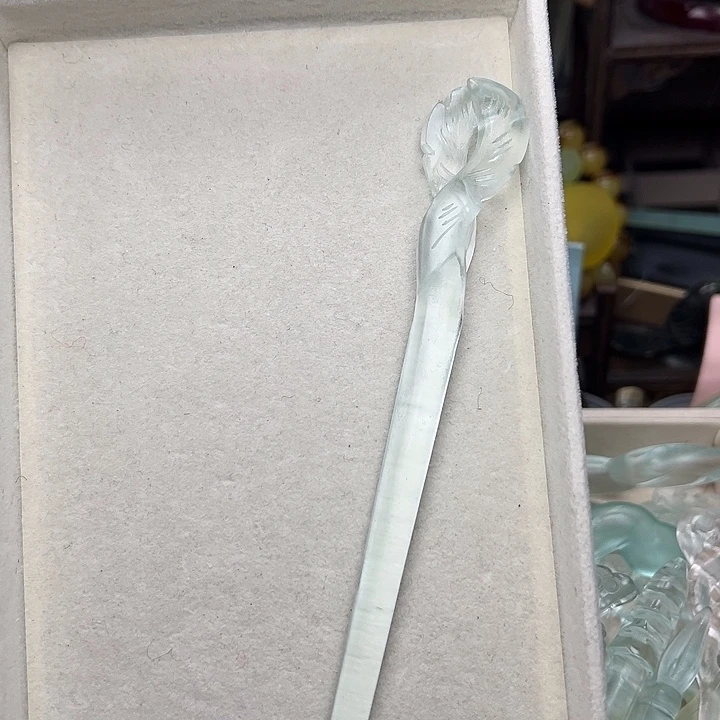 蛇纹石玉未镶嵌发簪