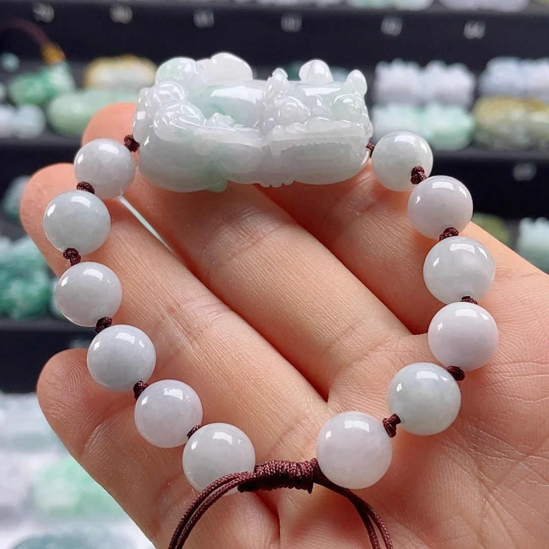 翡翠未镶嵌颈饰爱*海翡翠貔貅