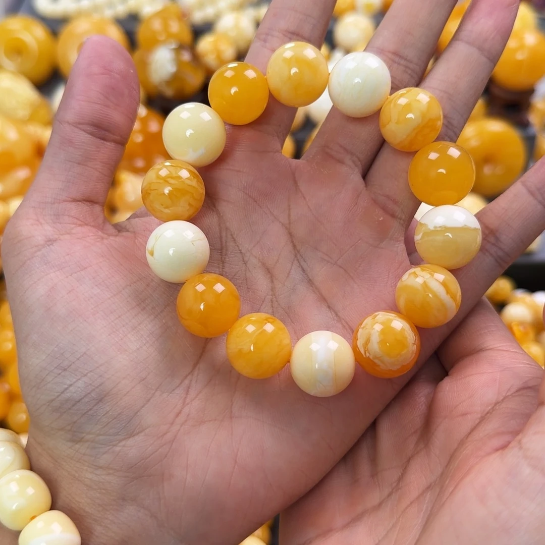 琥珀未镶嵌珠宝奇石16mm