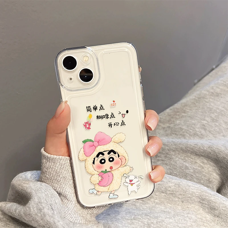 开心果小新iPhone16手机壳15苹果14软13小米vivo华为适用创意简约