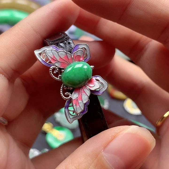 颈饰银S925镶嵌翡翠翡翠