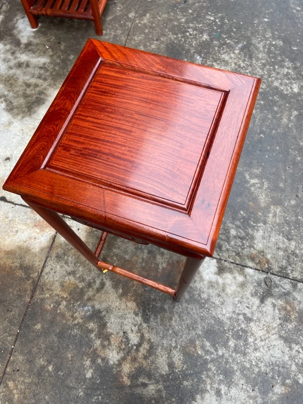 缅花客厅手工富贵凳实木长方形餐椅茶几板凳凳子45高家用木质木制