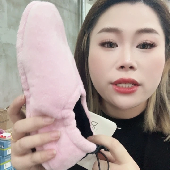 粉色纯色加绒包跟37-38码