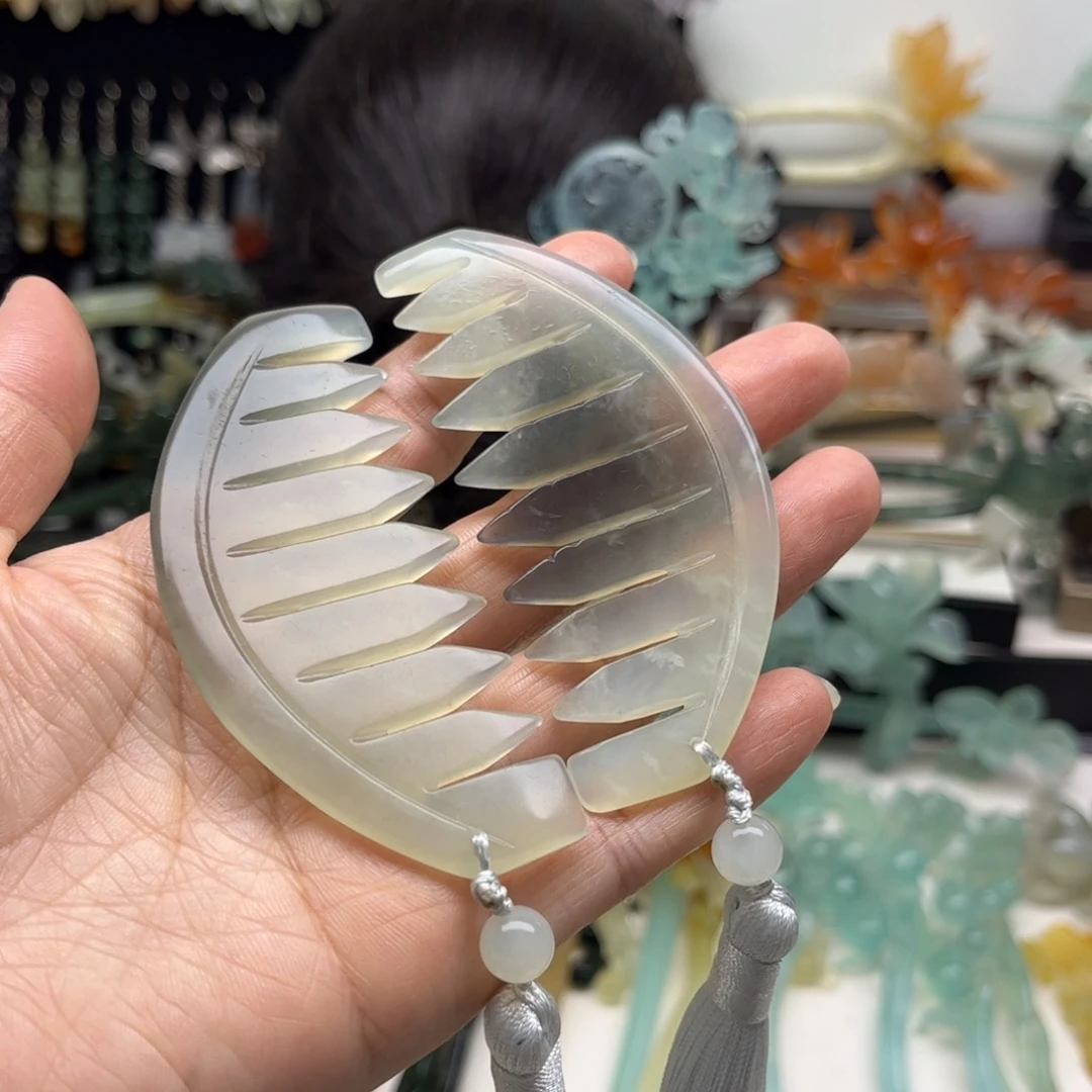 蛇纹石玉合金发簪